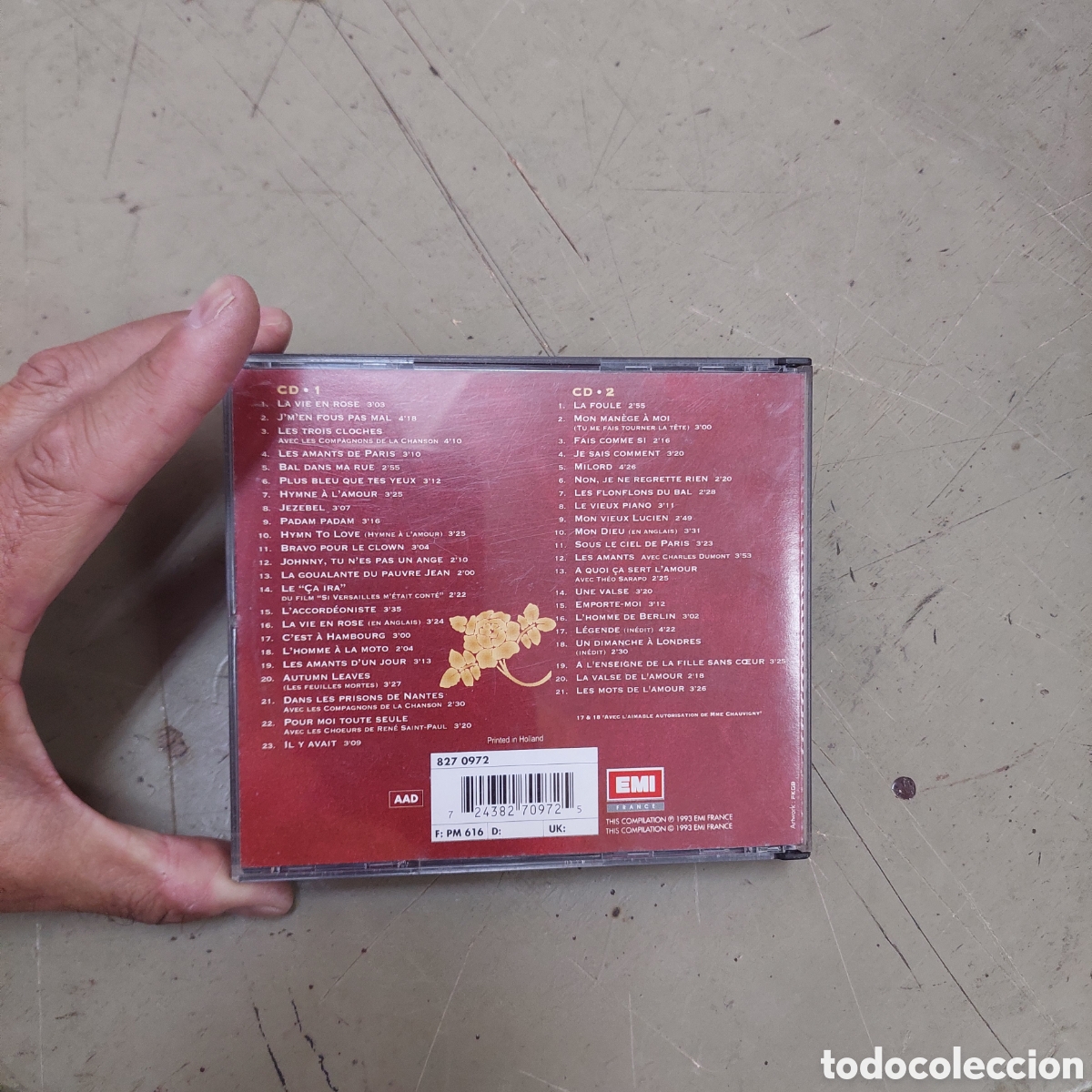 CDs de m&uacute;sica: 2 CD Edith Piaf. EMI. 1993. - Foto 3