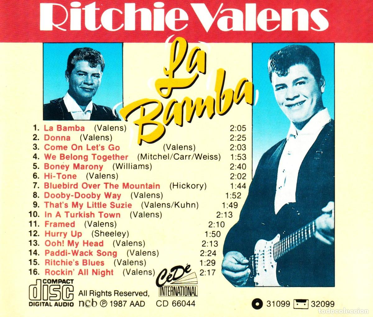 CDs de m&uacute;sica: G631 - RITCHIE VALENS. LA BAMBA. CD. - Foto 2