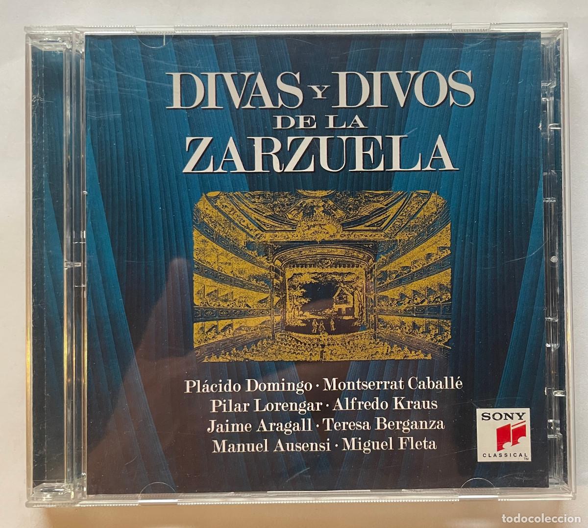 CDs de m&uacute;sica: DIVAS Y DIVOS DE LA ZARZUELA / 2CD 2013 SONYMUSIC / ESPA&Ntilde;A