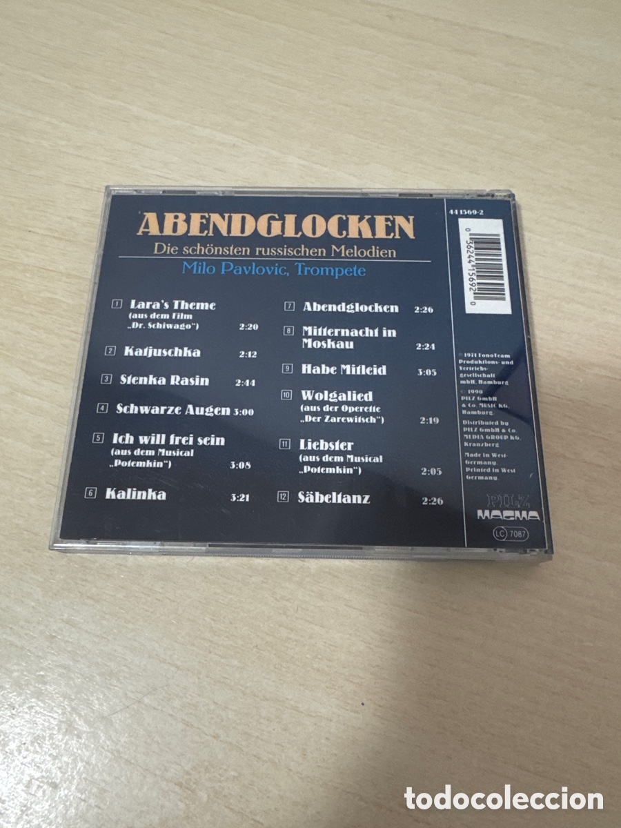 CDs de m&uacute;sica: CD ABENDGLOCKEN MILO PAVLOVIC - Foto 3
