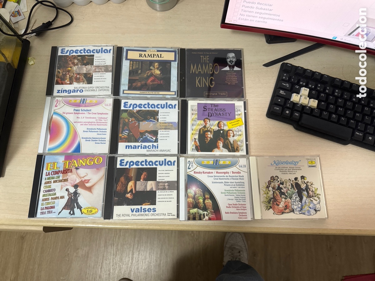 CDs de m&uacute;sica: Lote de 10 CD de diferentes g&eacute;neros de m&uacute;sica