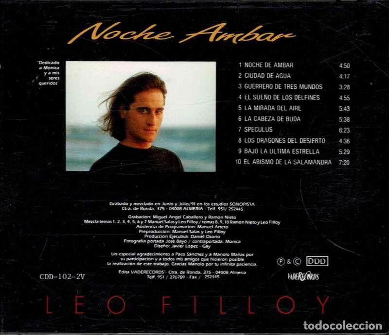 CDs de m&uacute;sica: Leo Filloy - Noche Ambar. CD - Foto 2