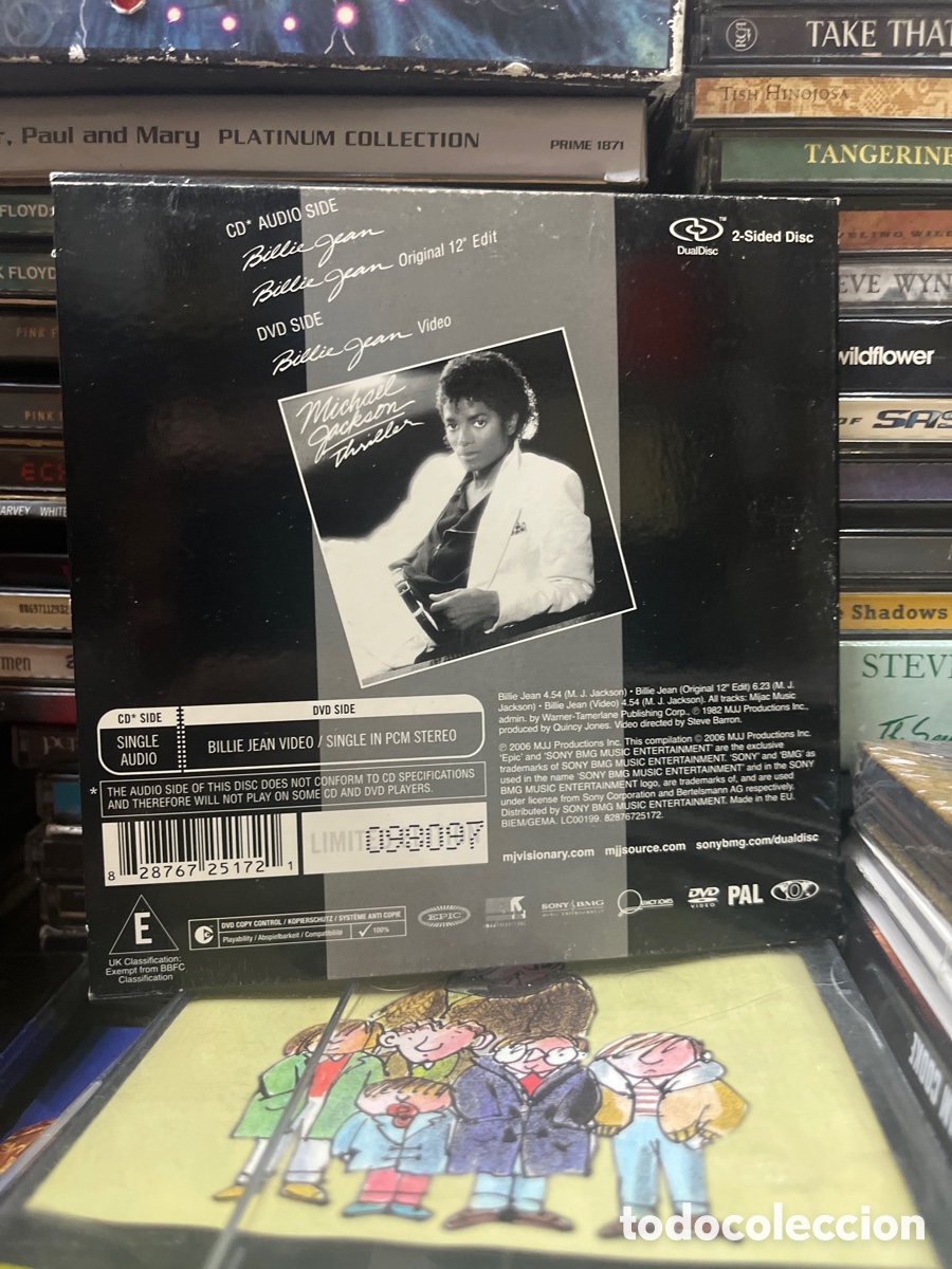 CDs de m&uacute;sica: michael jackson video single billie jean - Foto 2