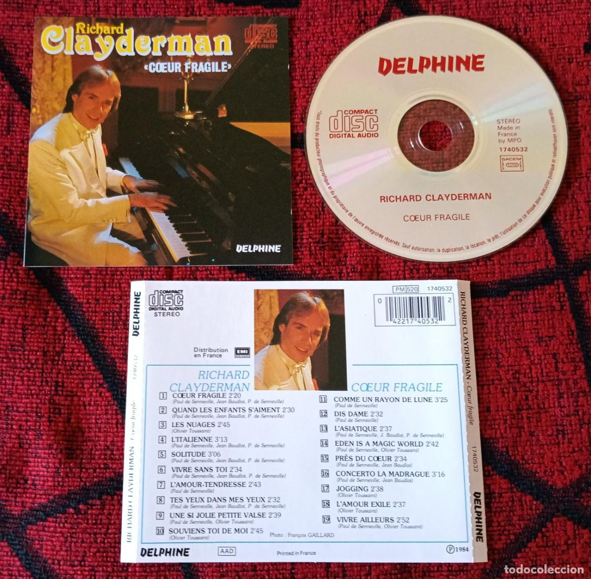 CDs de m&uacute;sica: RICHARD CLAYDERMAN ** C&oelig;ur Fragile ** CD 1984 FRANCIA