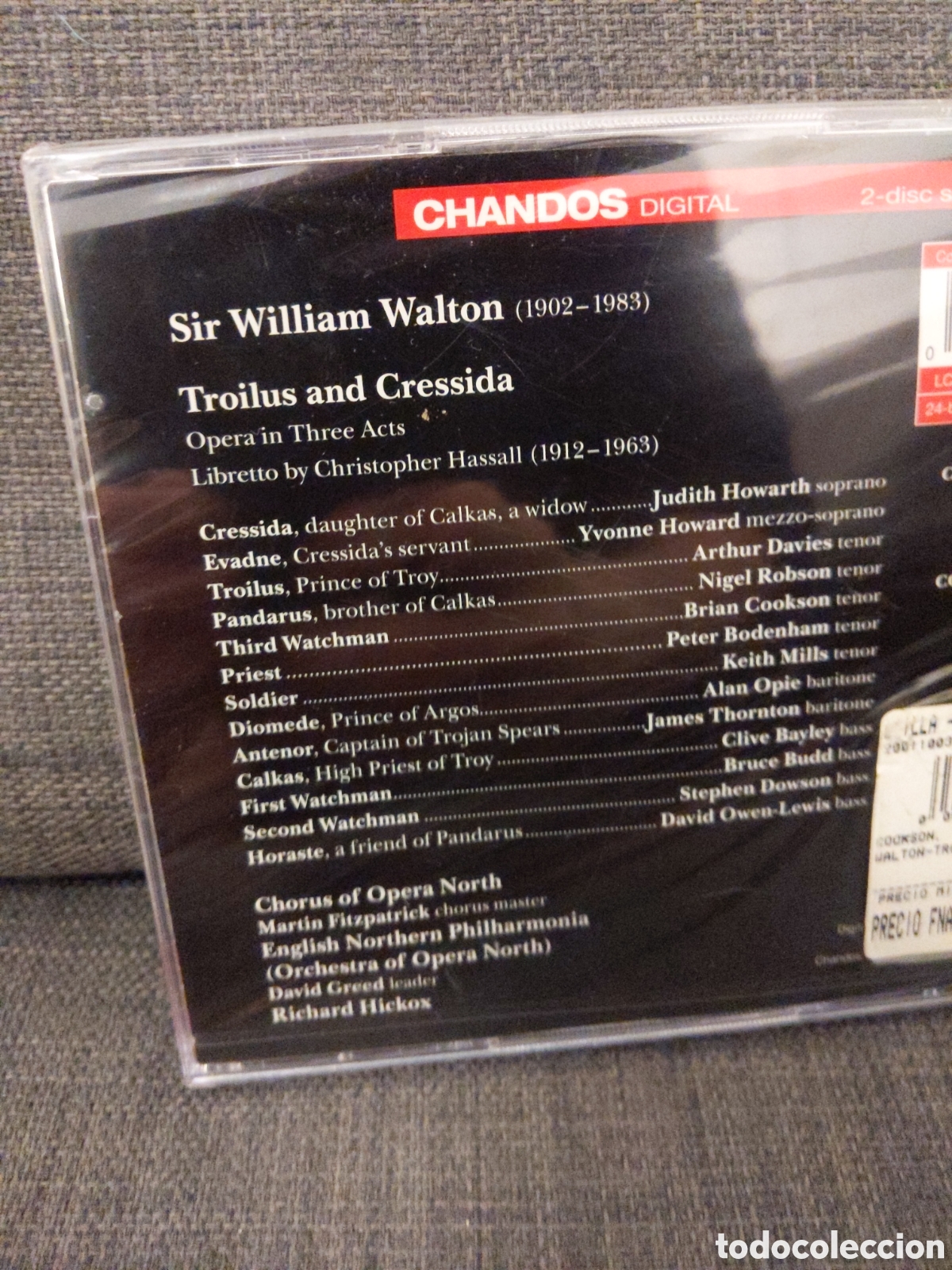 CDs de m&uacute;sica: PRECINTADO Walton: Troilus and Cressida (2 CDs) - Foto 4