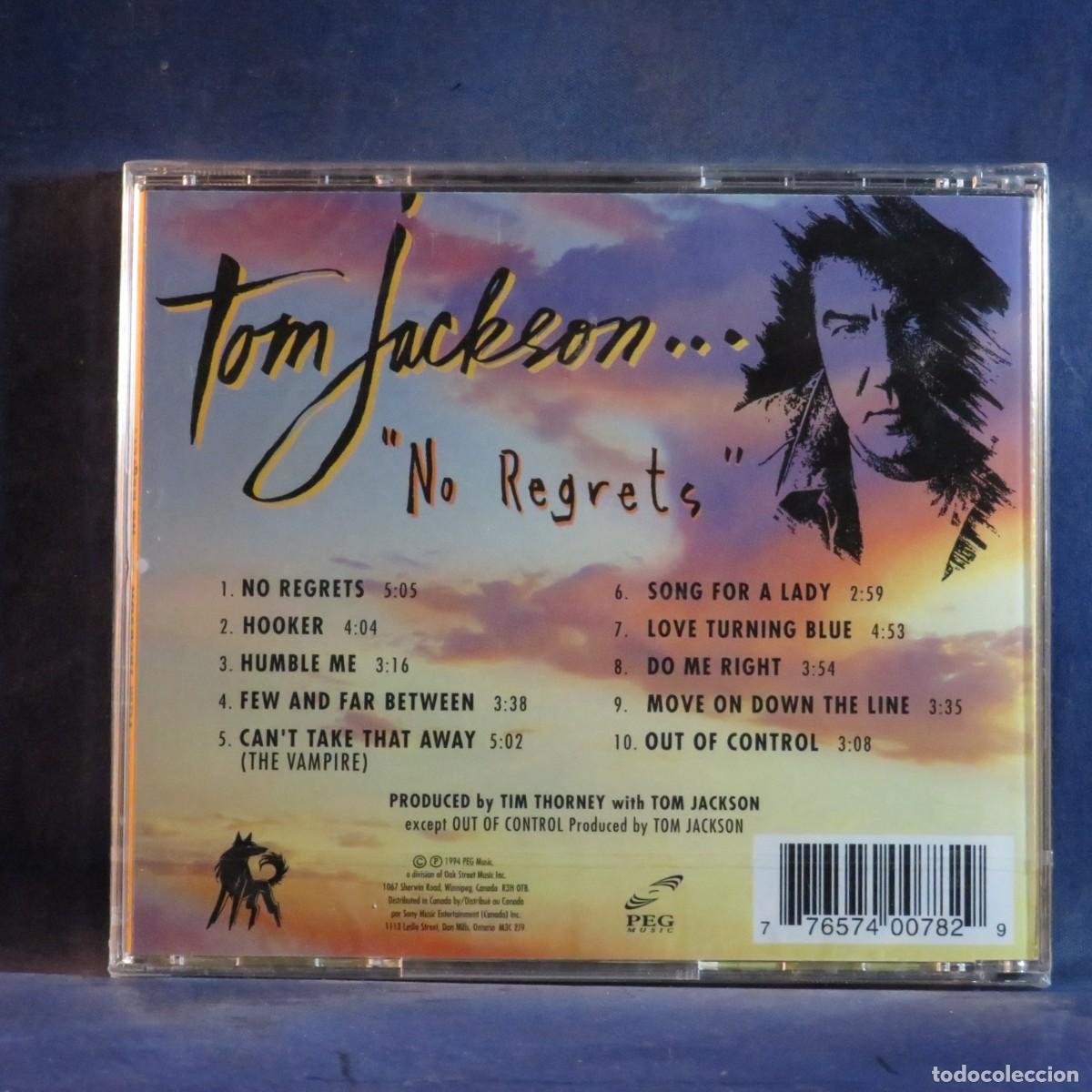 CDs de m&uacute;sica: TOM JACKSON &ndash; NO REGRETS - CD - Foto 2