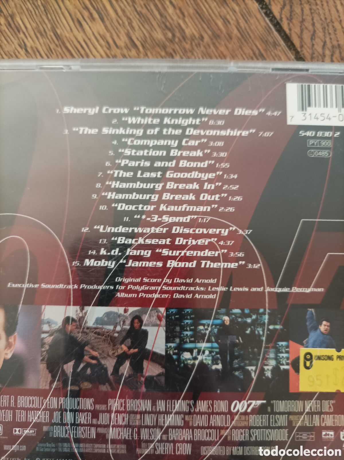 CDs de m&uacute;sica: 007 tomorrow never dies. B.s.o. cd. - Foto 2