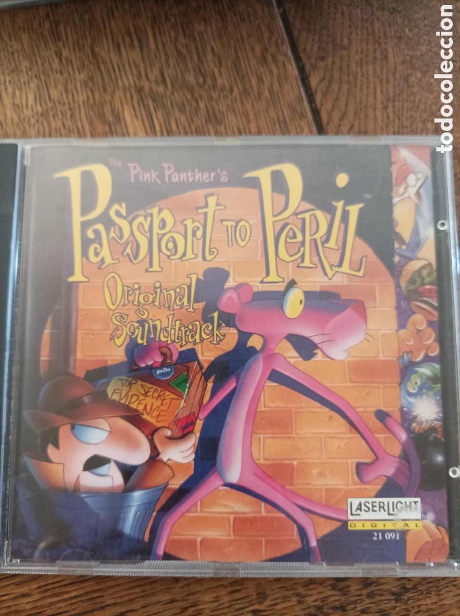CDs de m&uacute;sica: The Pink panther. Passport To peril. B.o.s. cd.