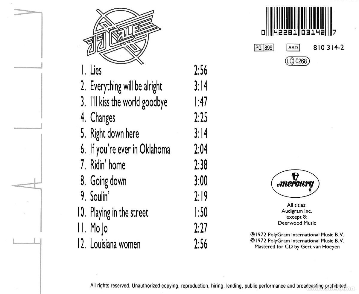 CDs de m&uacute;sica: G682 - J.J. CALE. REALLY. CD. - Foto 2