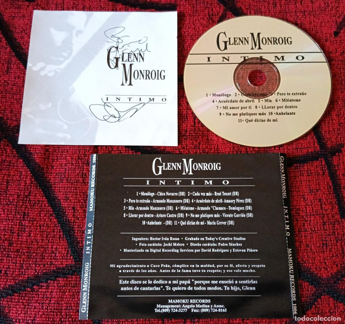 CDs de m&uacute;sica: GLENN MONROIG ** Intimo ** CD ORIGINAL