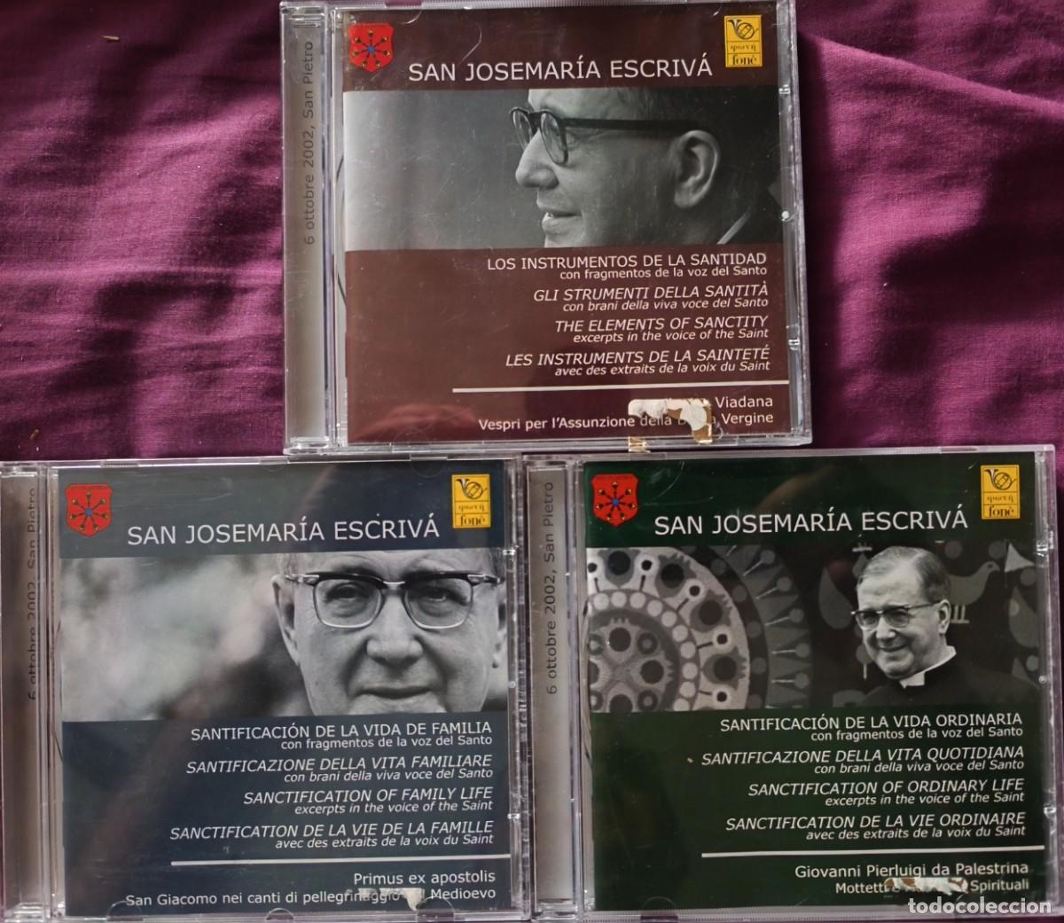 CDs de m&uacute;sica: San Josemar&iacute;a Escriv&aacute; 3 cd&acute;s