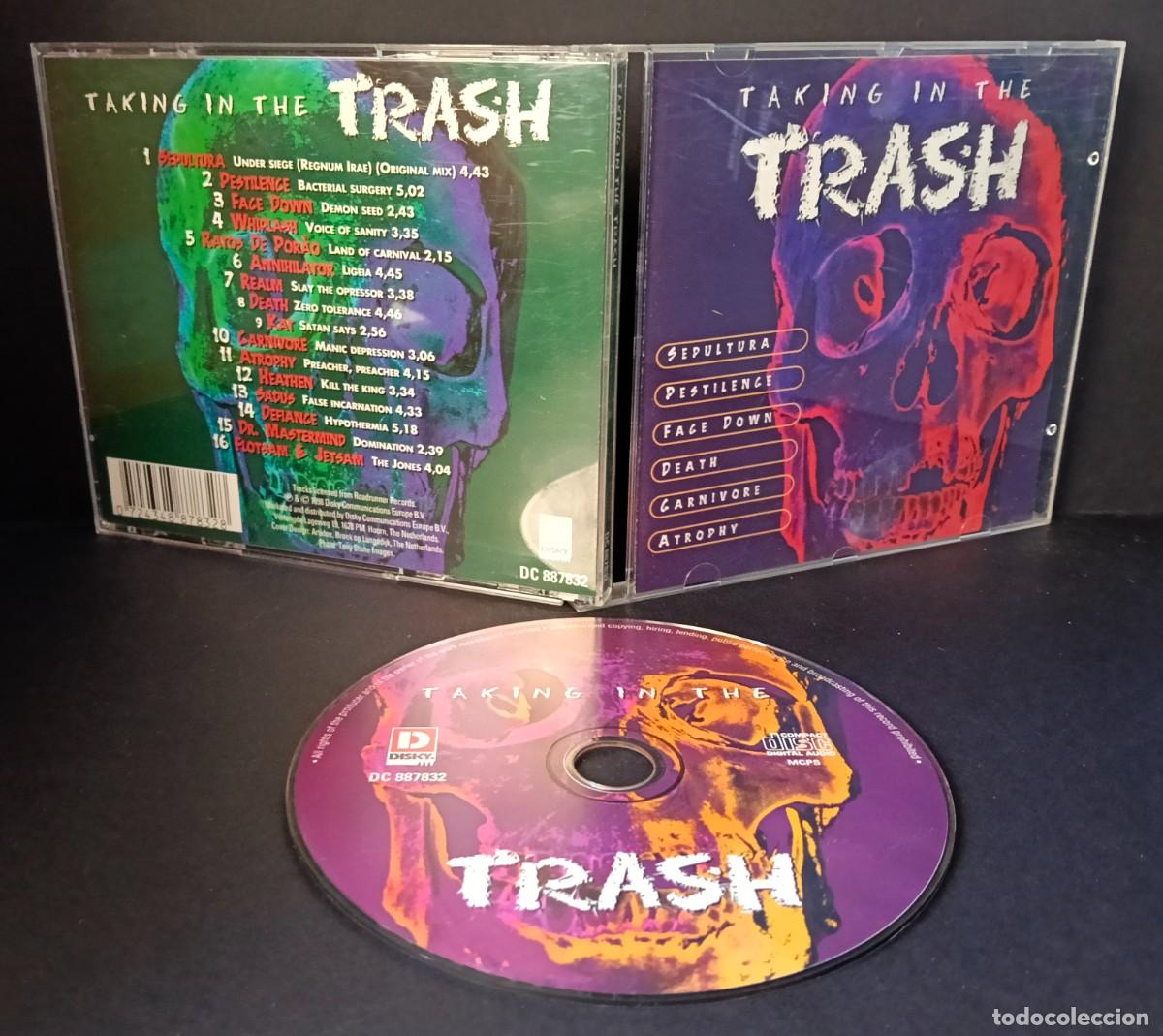 CDs de m&uacute;sica: CD VARIOS - TAKING IN THE TRASH (PESTILENCE-DEATH-SEPULTURA-CARNIVORE-SADUS...)