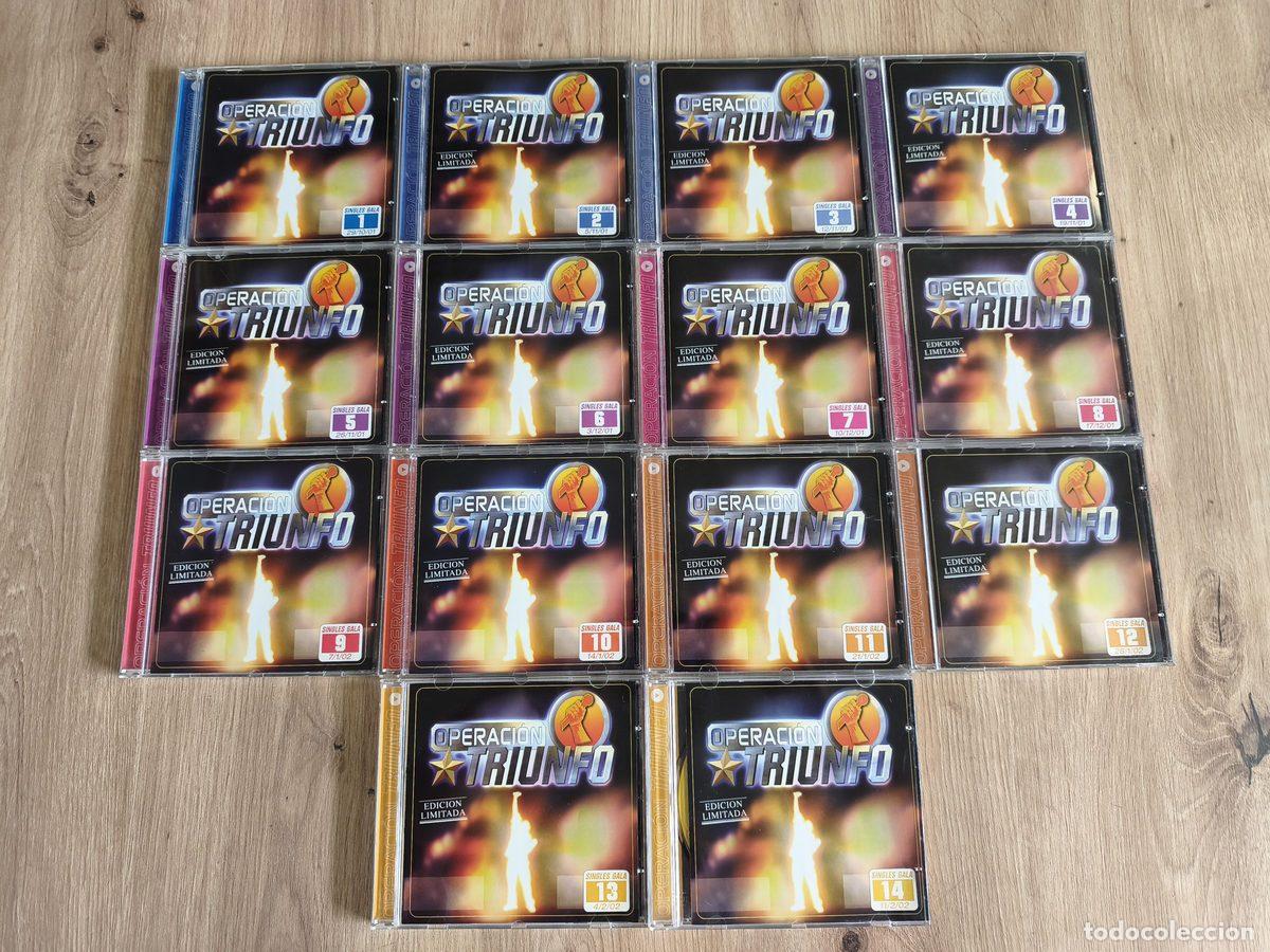 CDs de m&uacute;sica: 14 CD's Operaci&oacute;n Triunfo Singles Galas 1 a 14