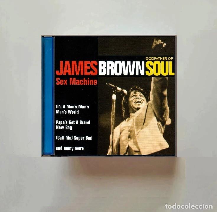 CDs de m&uacute;sica: JAMES BROWN. SEX MACHINE. GODFATHER OF SOUL. CD.
