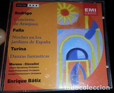 CDs de m&uacute;sica: Concierto de Aranjuez / Noches en los jardines de Espa&ntilde;a / Danzas fant&aacute;sticas- 0077776388625