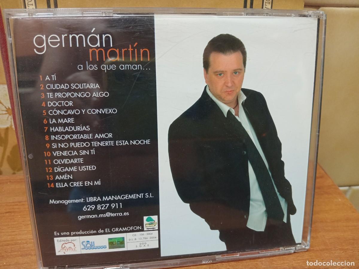 CDs de m&uacute;sica: GERMAN MARIN - A LOS QUE AMAN... - CD - Foto 2
