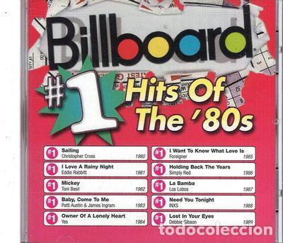 CDs de m&uacute;sica: Billboard #1 Hits of the 80's- 0081227830724