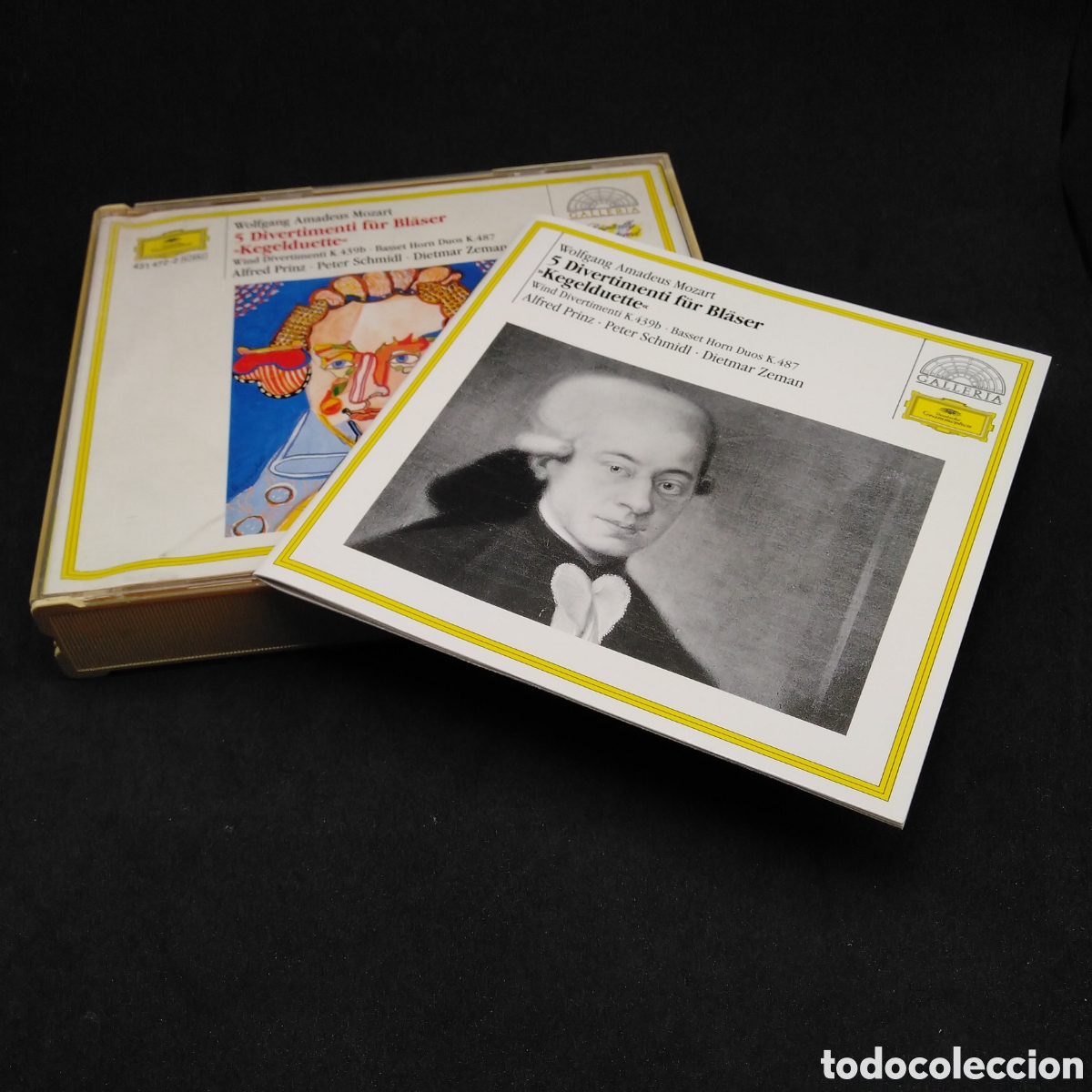 CDs de m&uacute;sica: MOZART - 5 DIVERTIMENTI F&Uuml;R BL&Auml;SER KEGELDUETTE - ALFRED PRINZ - CD DOBLE - 1991 -DISCOS VERIFICADOS