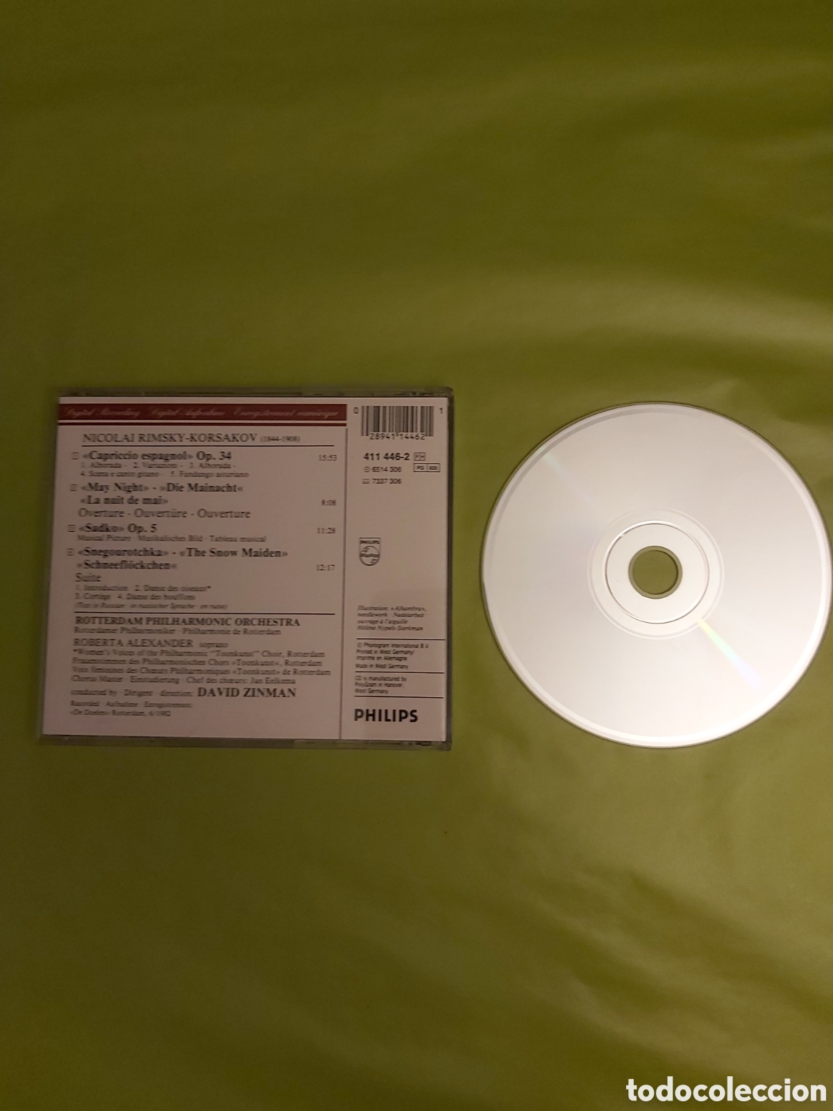 CDs de m&uacute;sica: CD RIMSKY KORSAKOV CAPRICCIO ESPAGNOL PHILIPS DIGITAL CLASSICS - Foto 2