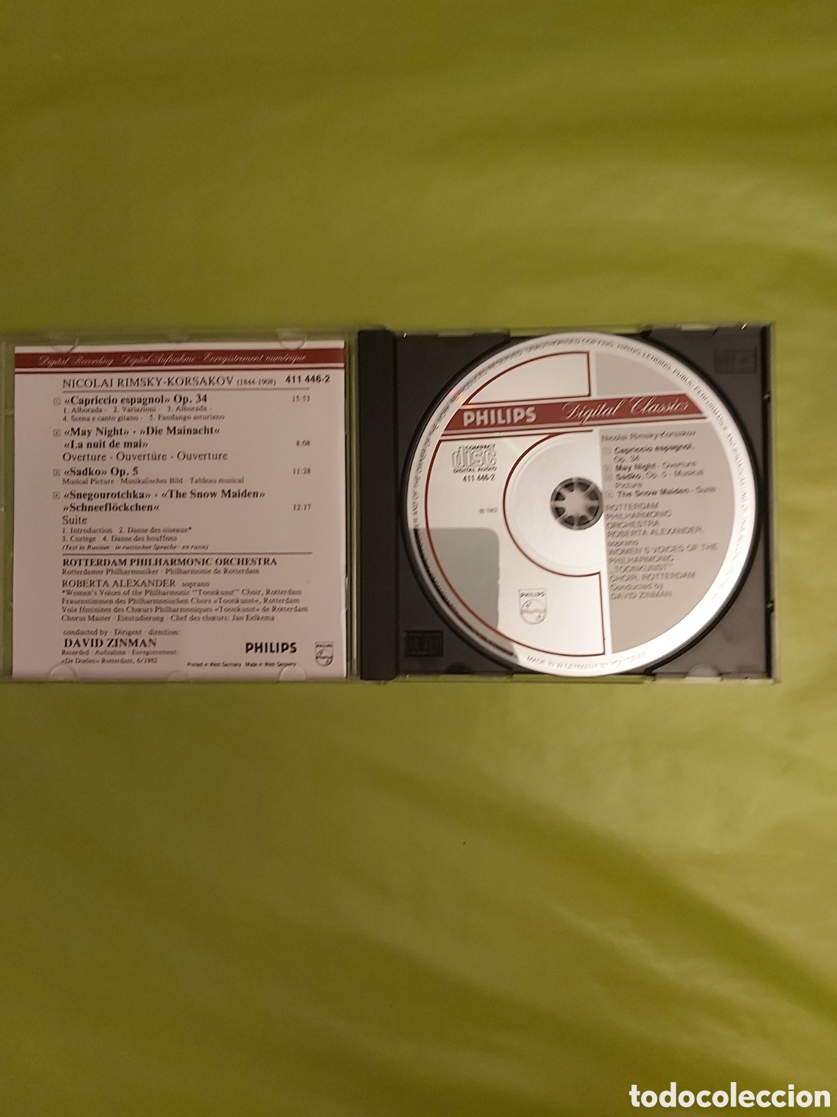CDs de m&uacute;sica: CD RIMSKY KORSAKOV CAPRICCIO ESPAGNOL PHILIPS DIGITAL CLASSICS - Foto 3