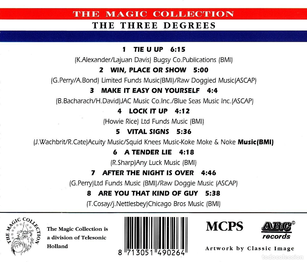 CDs de m&uacute;sica: THE THREE DEGREES. THE MAGIC COLLECTION. RECOPILATORIO. CD. - Foto 2