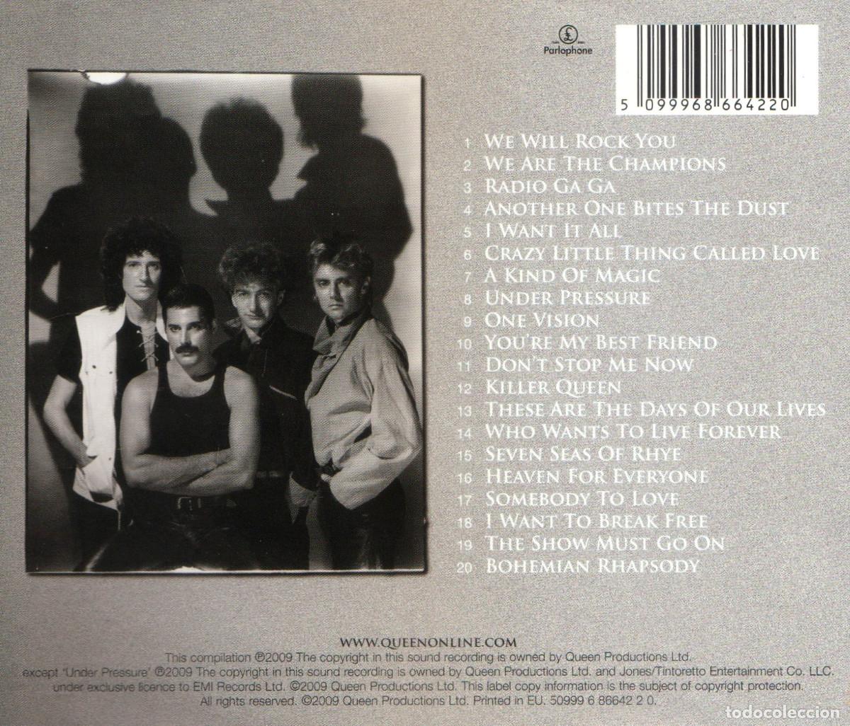 CDs de m&uacute;sica: G709 - QUEEN. ABSOLUTE GREATEST. RECOPILATORIO. CD. - Foto 2