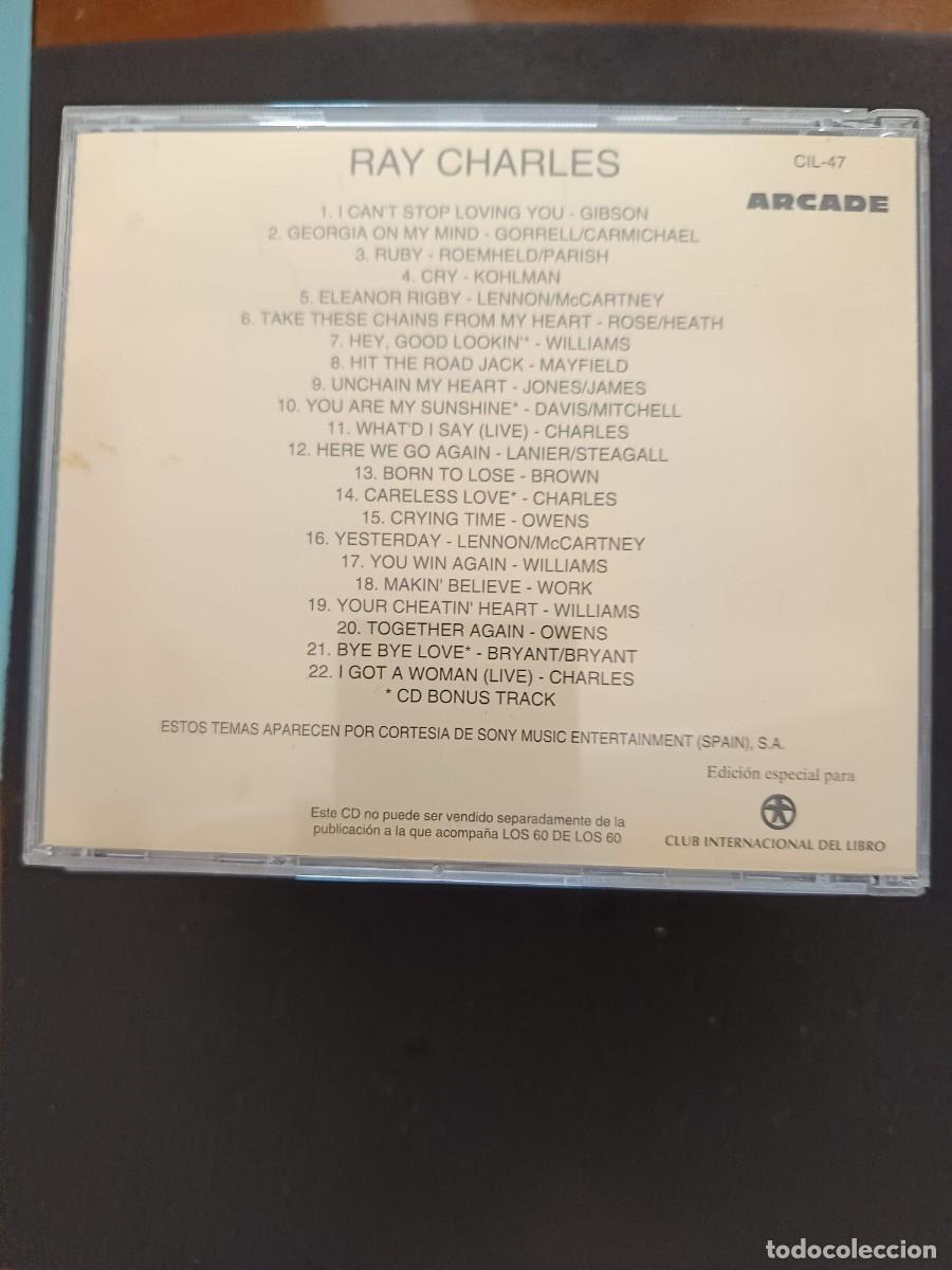 CDs de m&uacute;sica: RAY CHARLES. LOS 60. UNA GRAN D&Eacute;CADA PARA RECORDAR - Foto 2