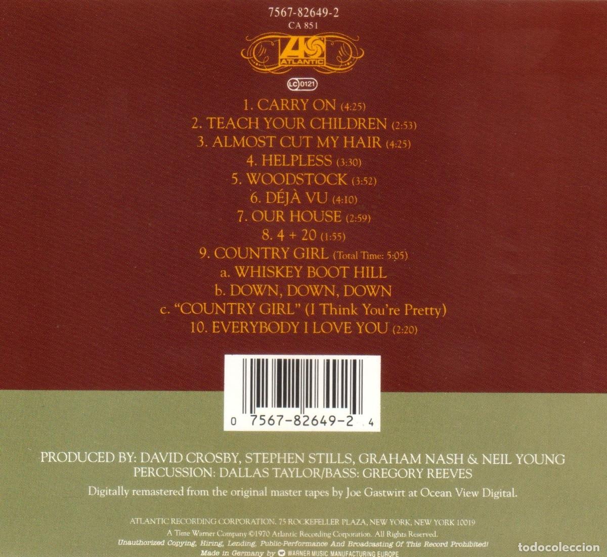 CDs de m&uacute;sica: CROSBY STILLS NASH & YOUNG. DEJA VU. CD. - Foto 2