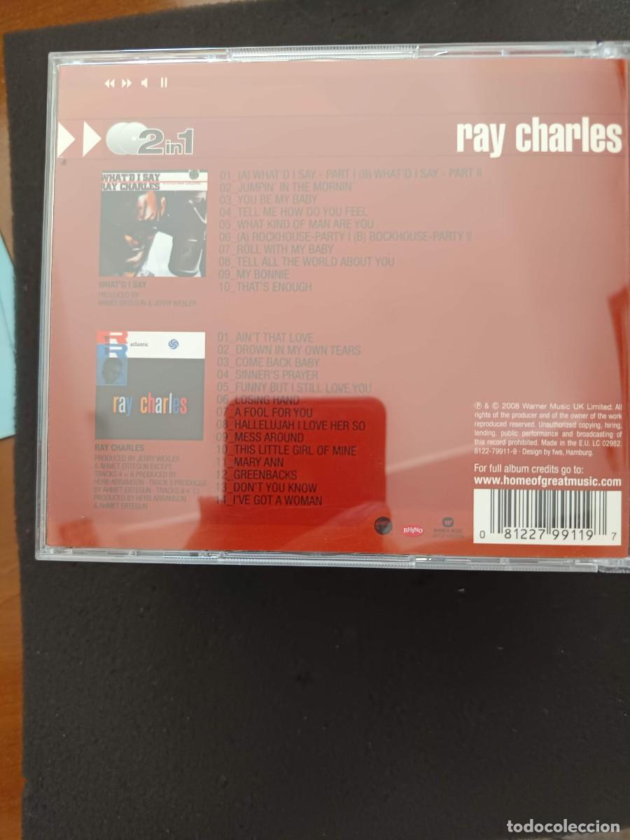 CDs de m&uacute;sica: 2 CD. RAY CHARLES. WHATD I SAY / RAY CHARLES - Foto 2