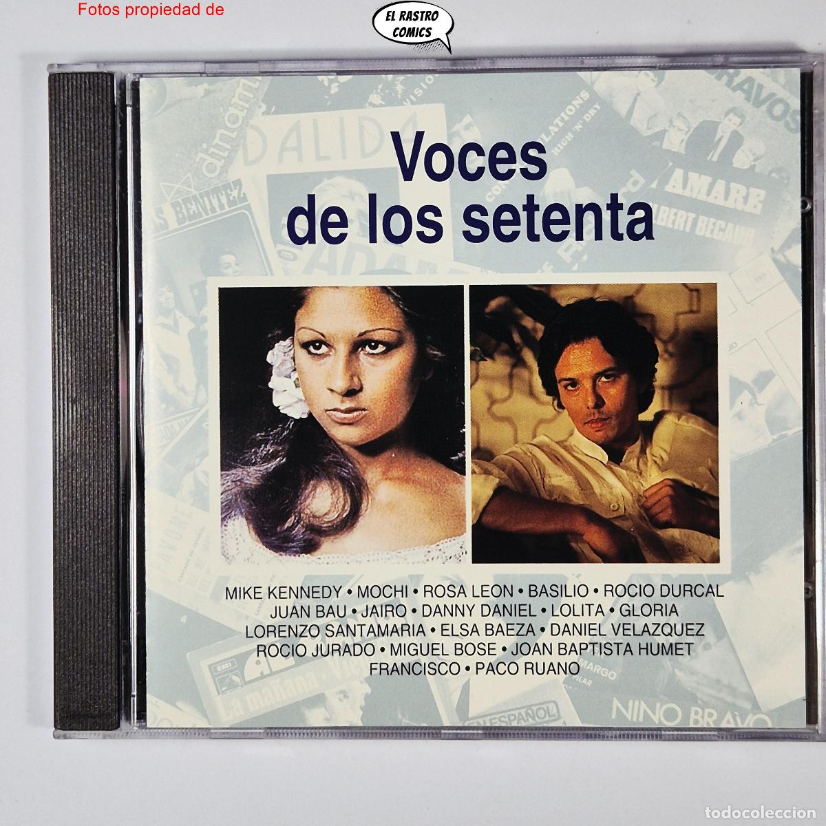 CDs de m&uacute;sica: Voces de los Setenta, La M&uacute;sica de tu Vida, 19 temas, Planeta Agostini 1993, excelente estado (70)