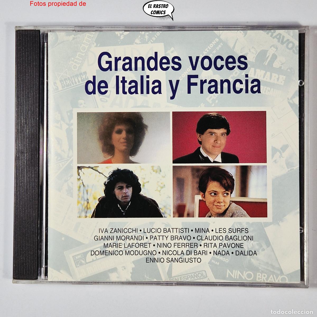 CDs de m&uacute;sica: Grandes Voces de Italia y Francia, La M&uacute;sica de tu Vida, Planeta Agostini 1992, excelente estado