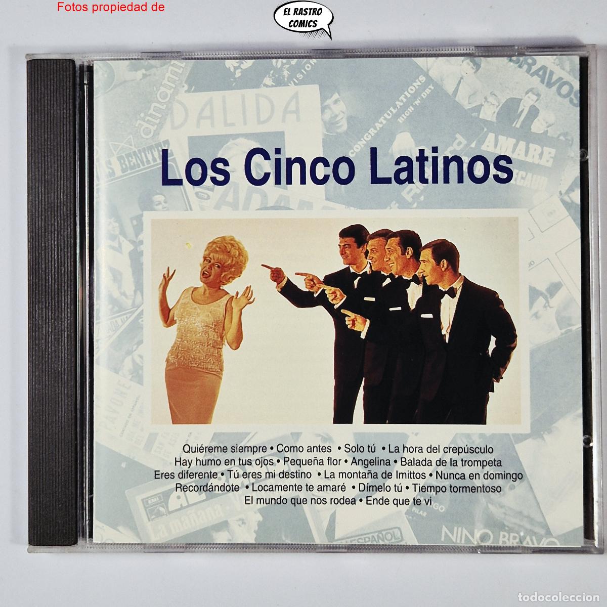 CDs de m&uacute;sica: Los Cinco Latinos, La M&uacute;sica de tu Vida, 18 temas, Planeta Agostini 1992, excelente estado (5)