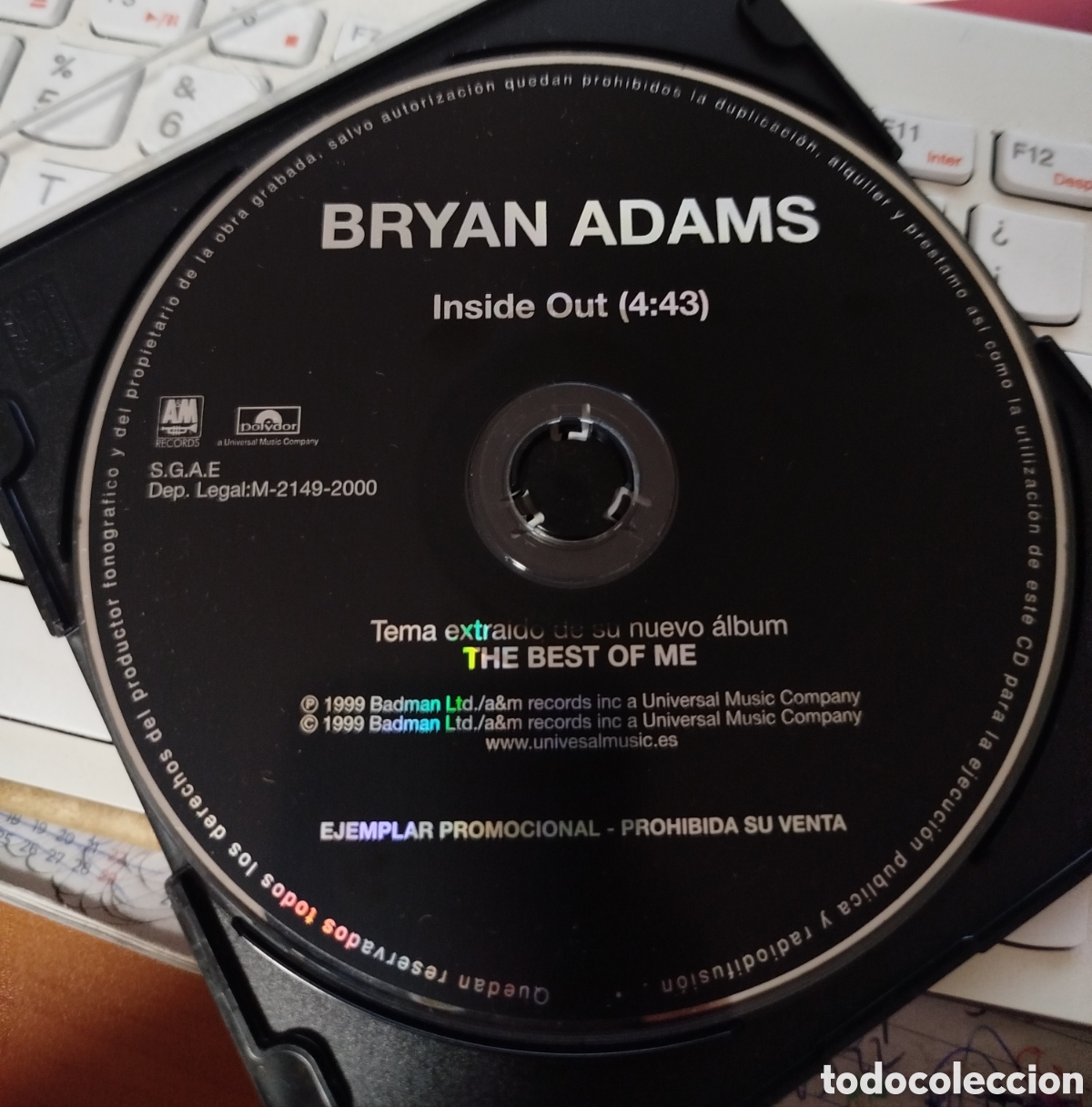 CDs de m&uacute;sica: Bryan Adams - the best of me. CD single