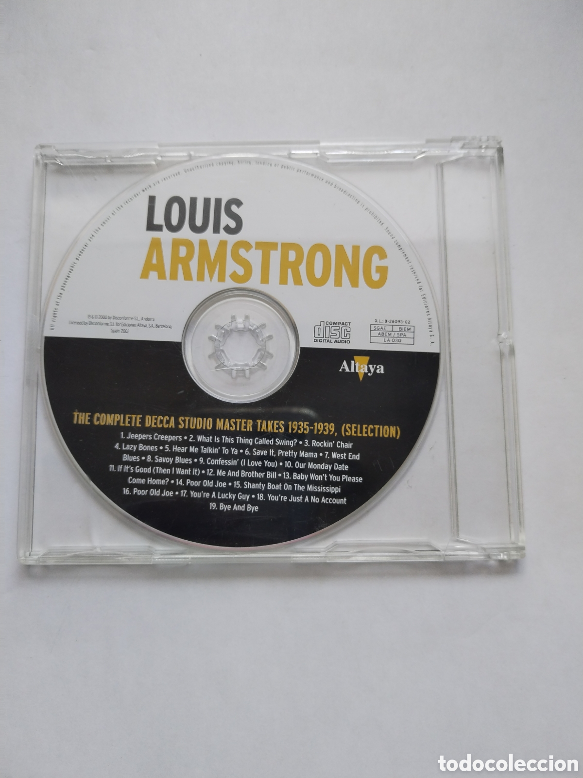 CDs de m&uacute;sica: CD LOUIS ARMSTRONG..........