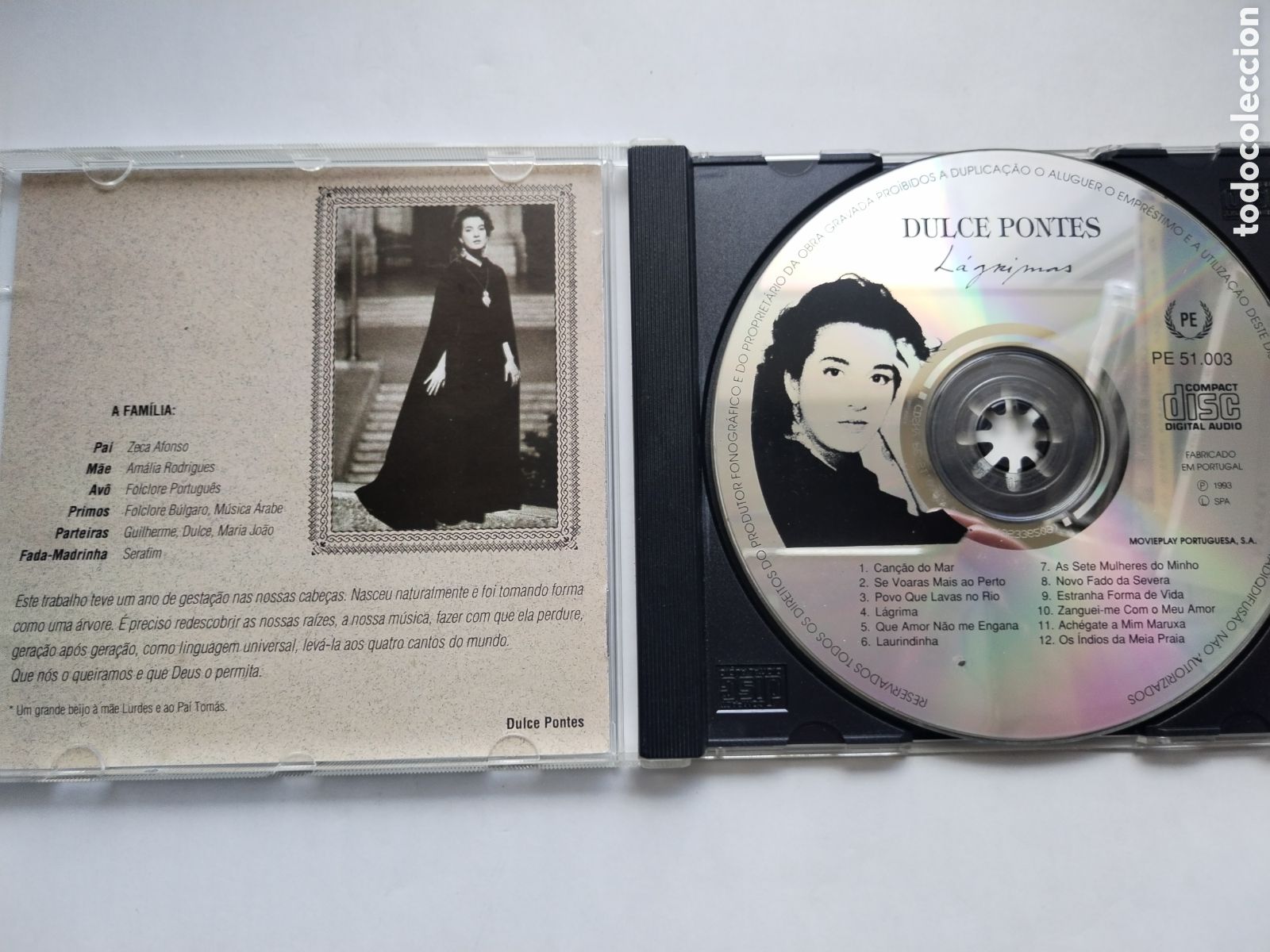CDs de m&uacute;sica: CD DULCE PONTES/L&Aacute;GRIMAS - Foto 2