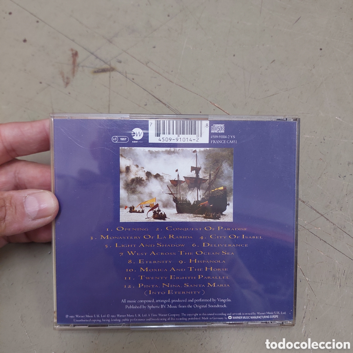 CDs de m&uacute;sica: CD Vangelis. La conquista - Foto 2