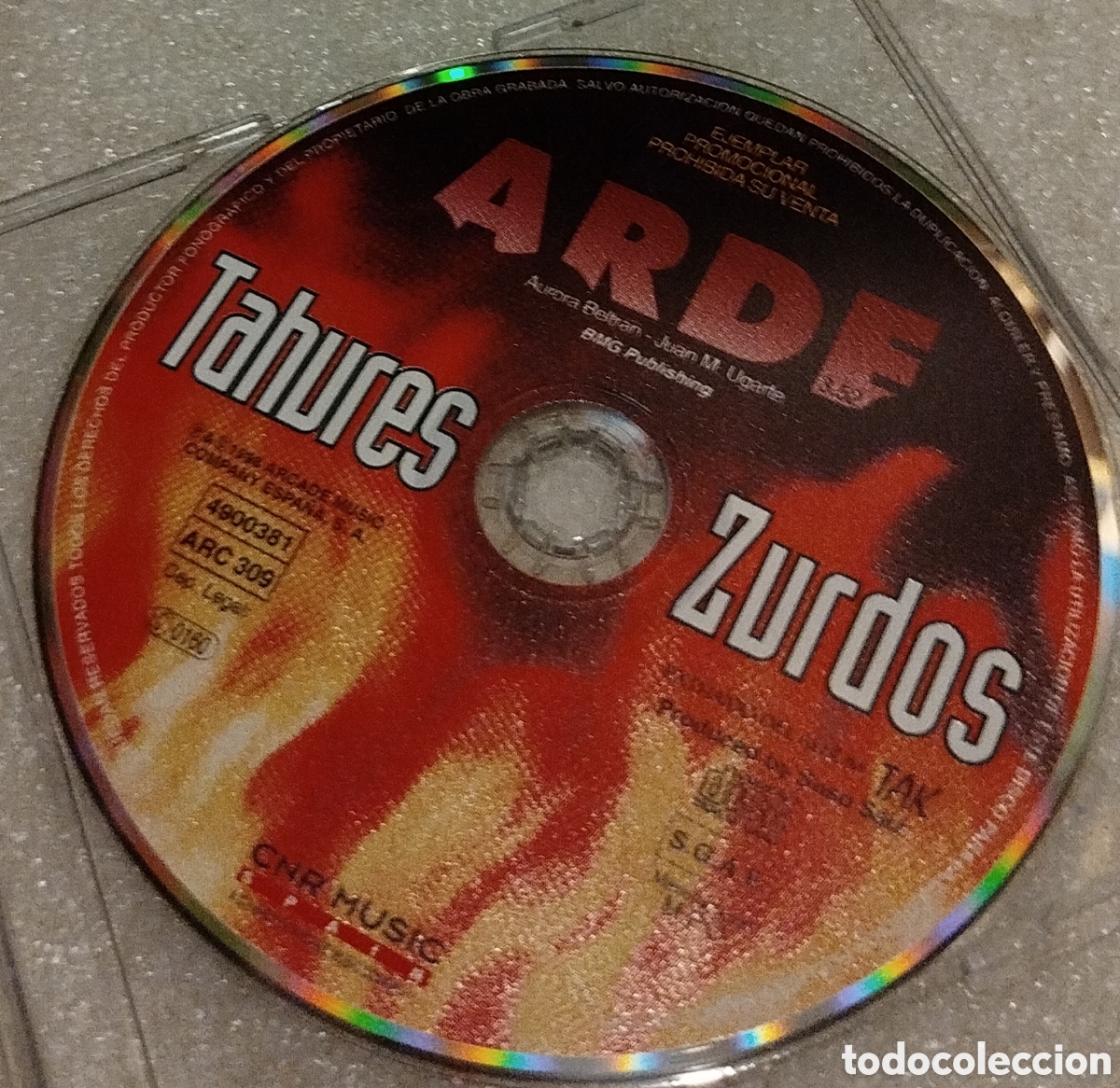 Music CDs: Tah&uacute;res Zurdos - arde. CD single