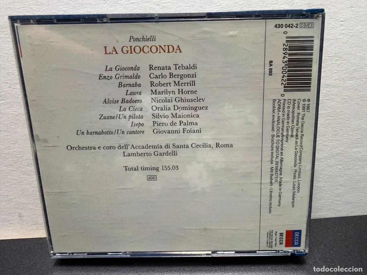 CDs de m&uacute;sica: Ponchielli - Lamberto Gardelli - La Gioconda (3xCD) - Foto 2