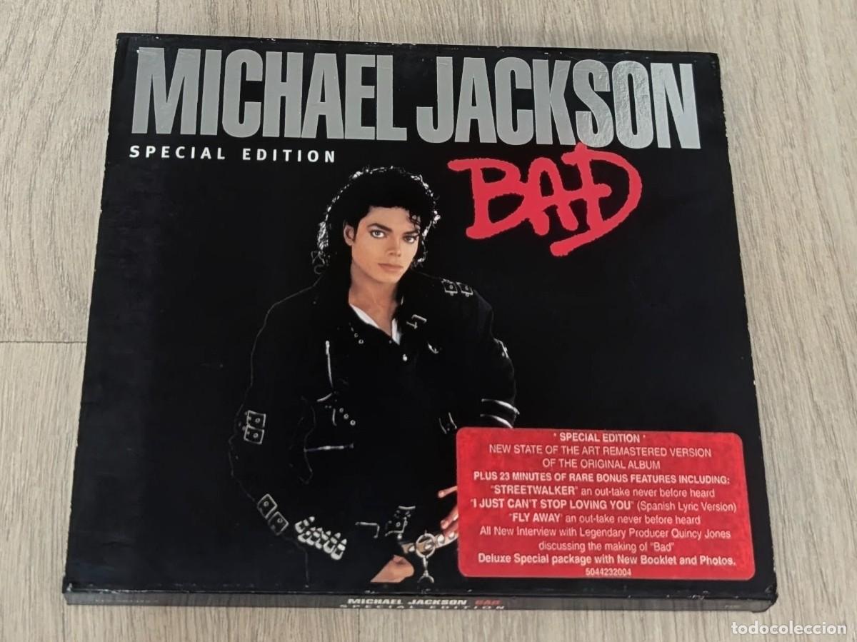 CDs de m&uacute;sica: MICHAEL JACKSON - BAD NUEVA EDICION ESPECIAL CON FUNDA LIMITADA- REMASTERIZADA DE 2001 CON EXTRAS .