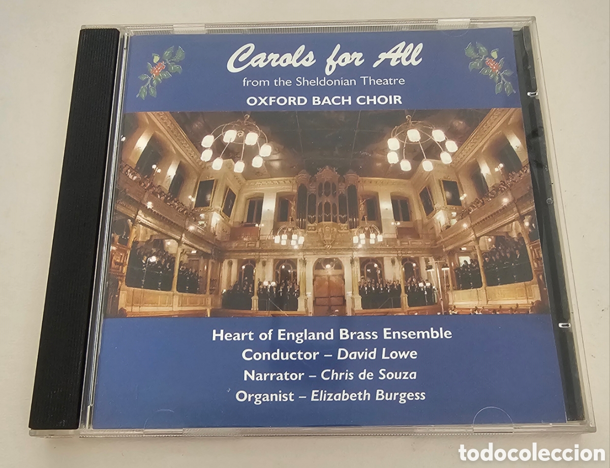 CDs de m&uacute;sica: Carols for All,fron the sheldonian Theatre,OXFORD BACH CHOIR.