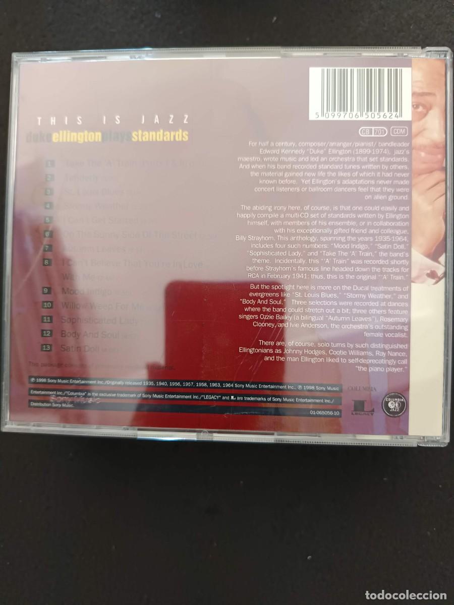 CDs de m&uacute;sica: DUKE ELLINGTON PLAYS STANDARDS - Foto 2