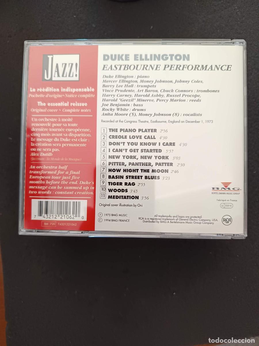 CDs de m&uacute;sica: DUKE ELLINGTON. EASTBOURNE PERFORMANCE - Foto 2
