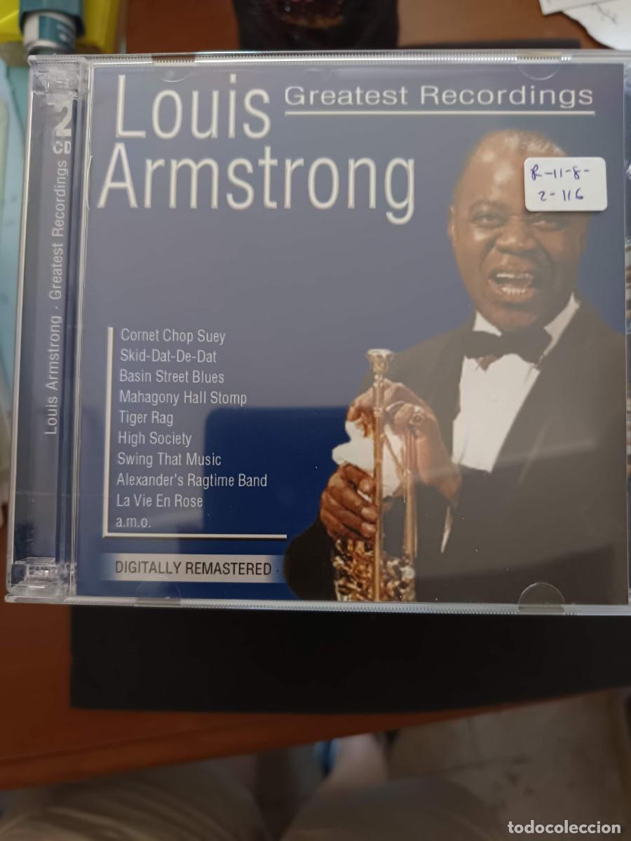 CDs de m&uacute;sica: 2 CD. LOUIS ARMSTRONG: GREATEST RECORDINGS