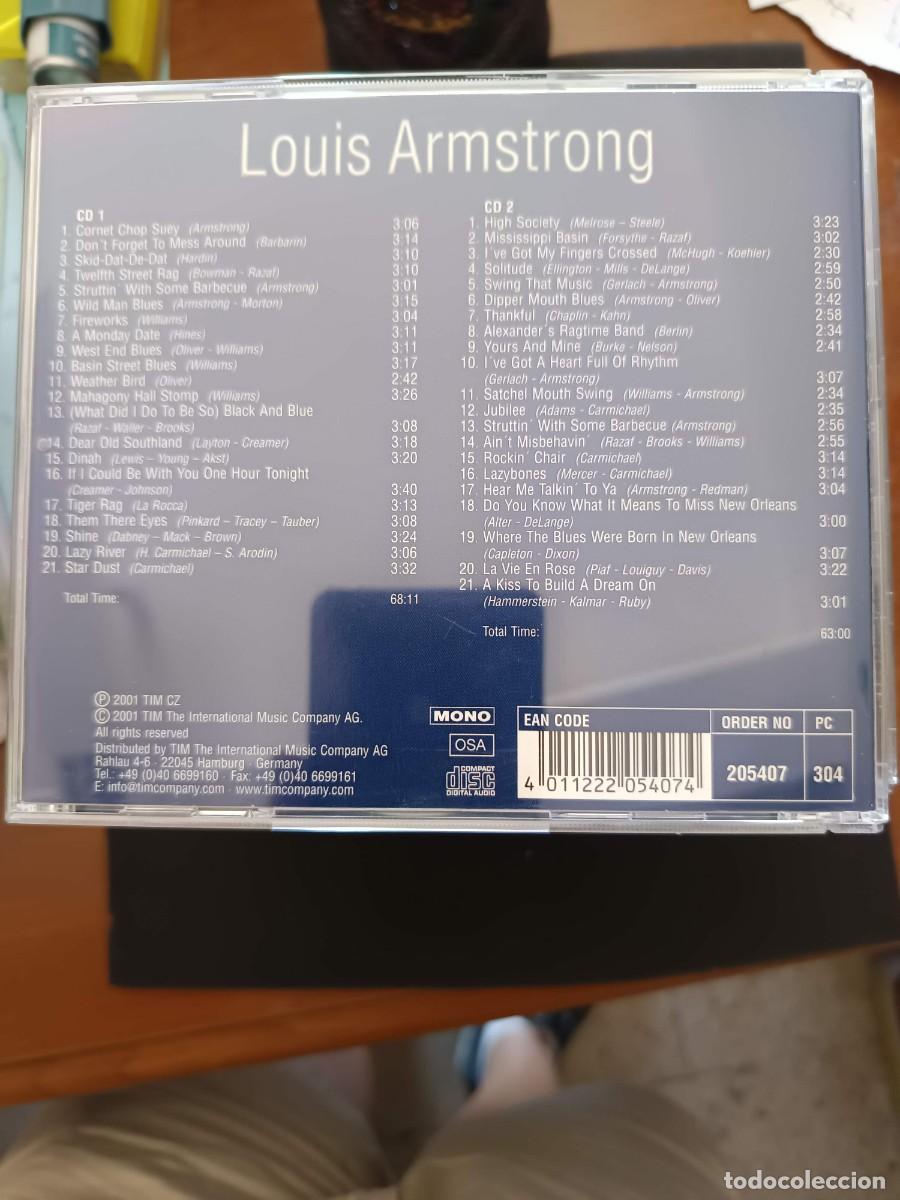 CDs de m&uacute;sica: 2 CD. LOUIS ARMSTRONG: GREATEST RECORDINGS - Foto 2