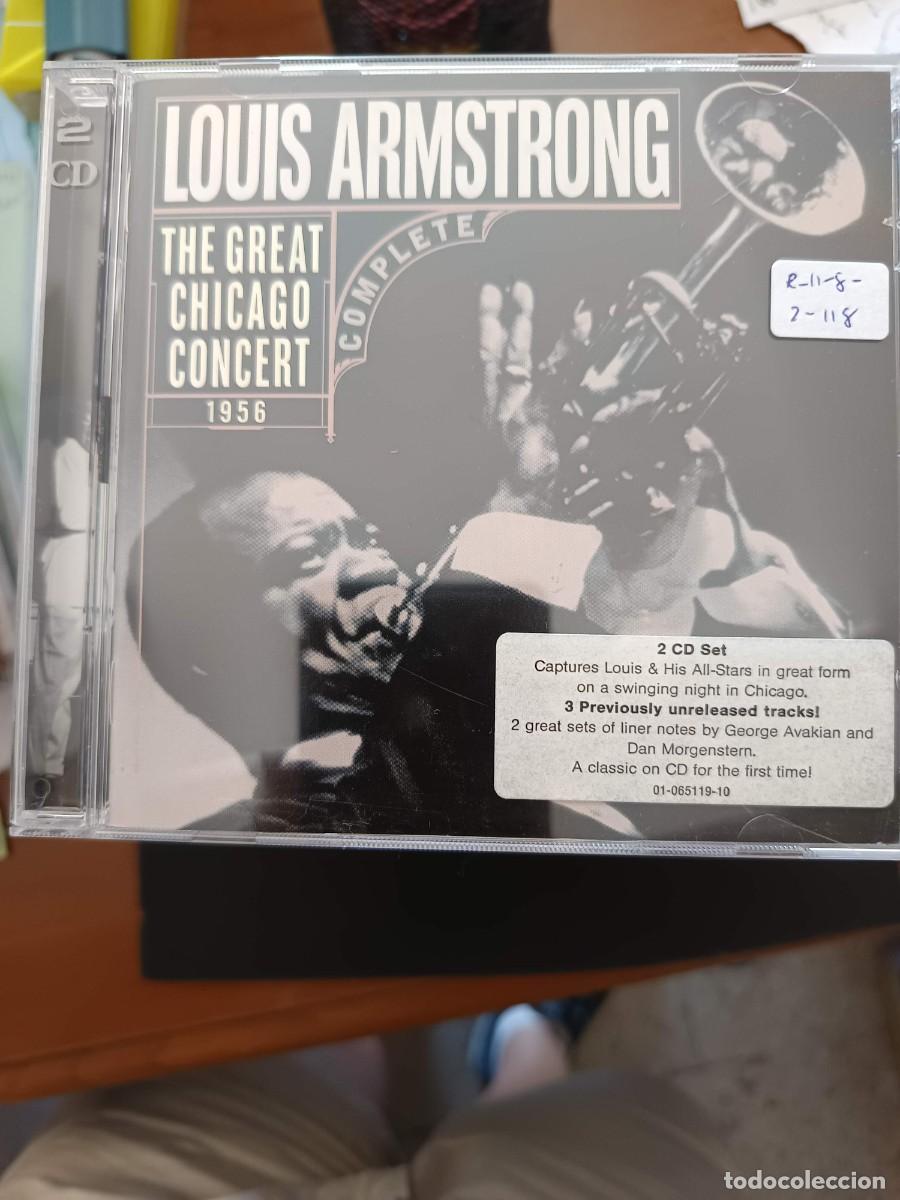 CDs de m&uacute;sica: 2 CD. LOUIS ARMSTRONG. THE GREAT CHICAGO CONCERT 1956 COMPLETE