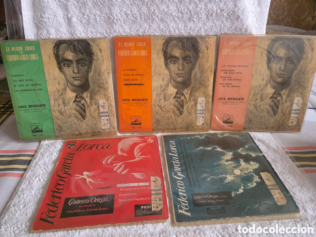 CDs de m&uacute;sica: FEDERICO GARC&Iacute;A LORCA/ SU MUNDO L&Iacute;RICO en 5 eps originales