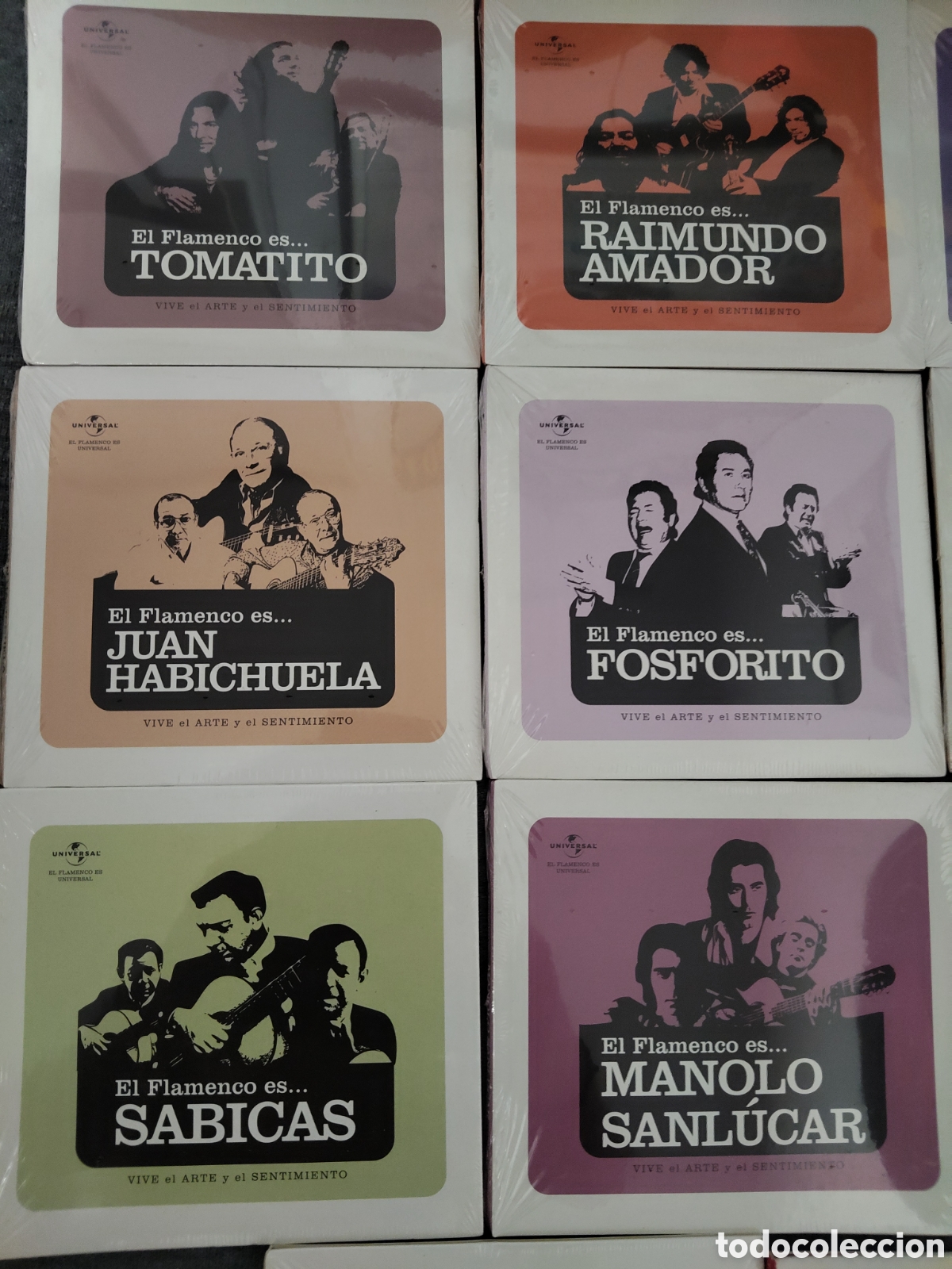 CDs de m&uacute;sica: Lote 11 CD's El Flamenco es grande Artistas flamencos. Todos cerrados menos uno.