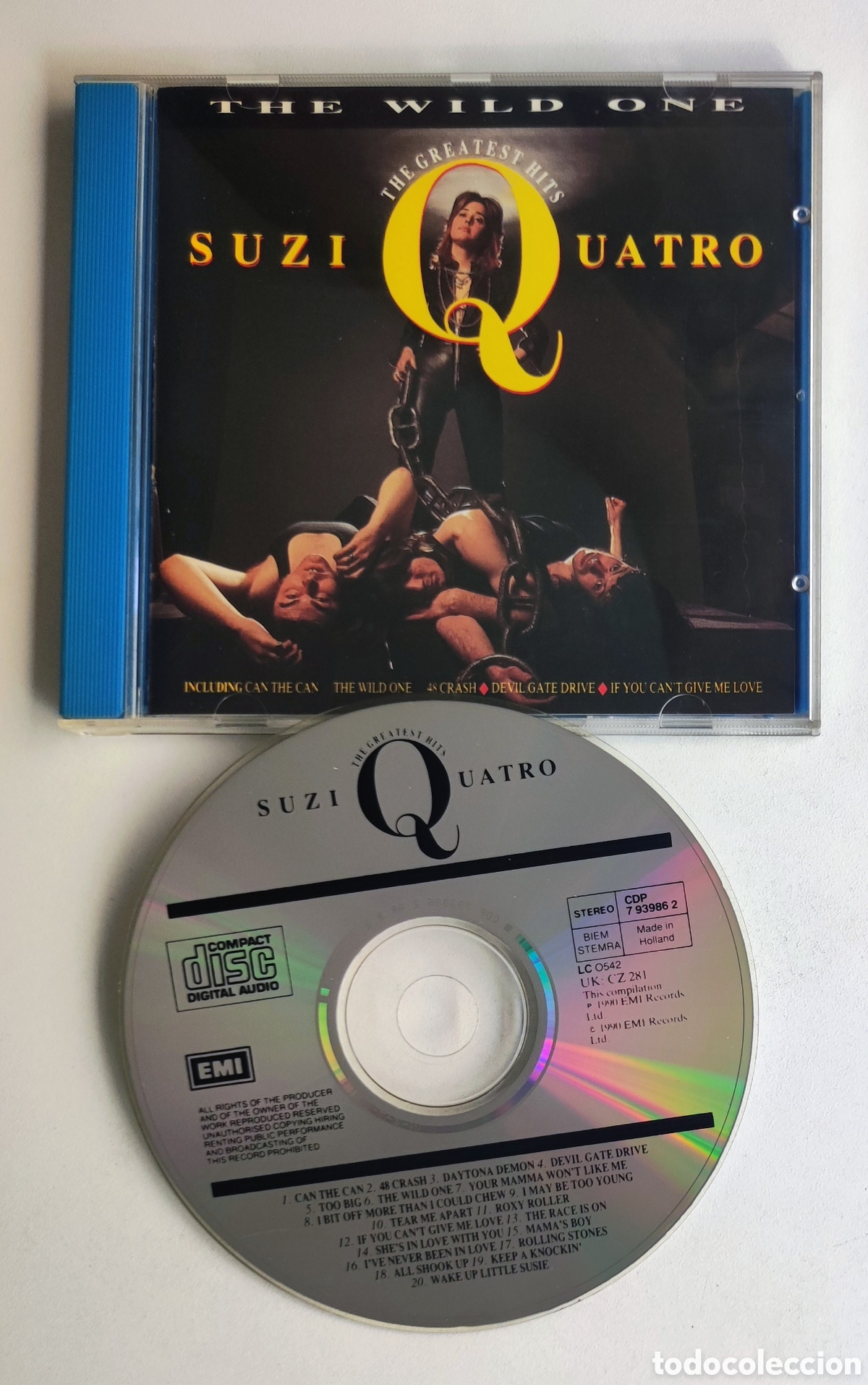 CDs de m&uacute;sica: CD 1990 - SUZI QUATRO / THE WILD ONE - GREATEST HITS / EMI RECORDS 1990