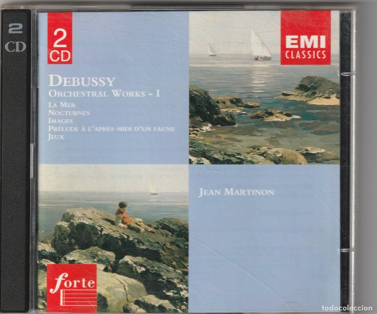 CDs de m&uacute;sica: DEBUSSY - ORCHESTRAL WORKS - I (2 x CD EMI 1998) JEAN MARTINON
