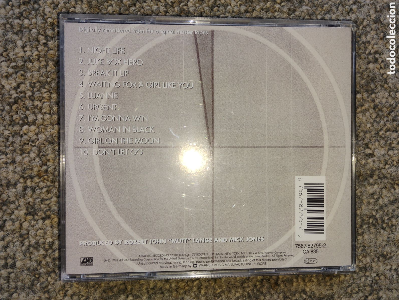 CDs de m&uacute;sica: Foreigner: 4. Incluye letra de las canciones - Foto 2